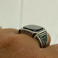 Solid Gold Black Diamond Signet Ring  customdiamjewel   