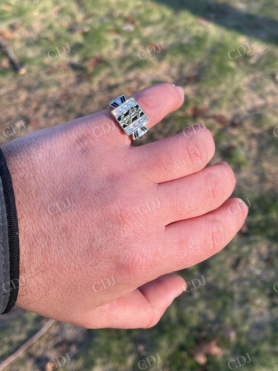 Dollar Sign Diamond Ring For Hip Hop Men's  customdiamjewel   