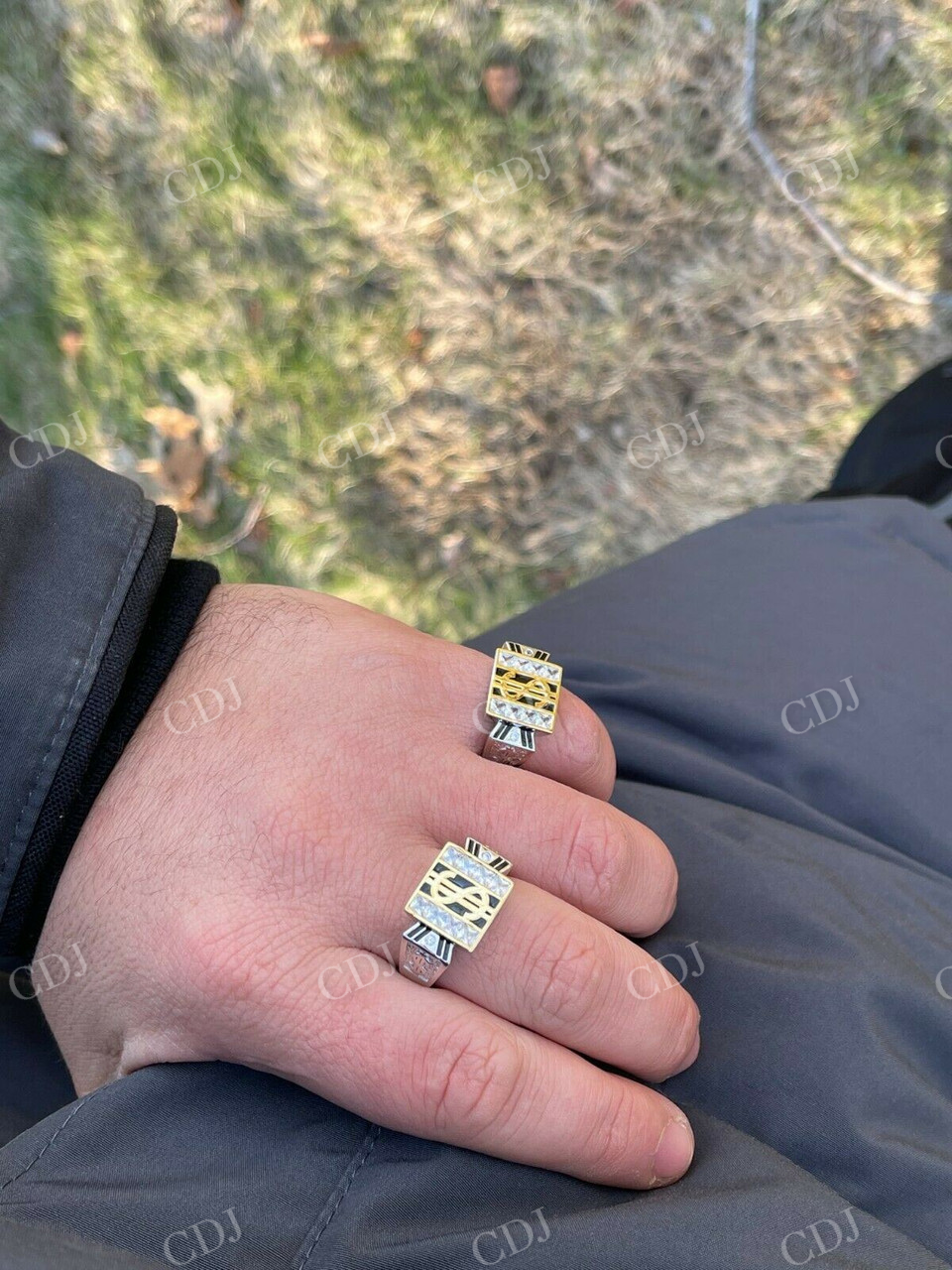 Dollar Sign Diamond Ring For Hip Hop Men's  customdiamjewel   