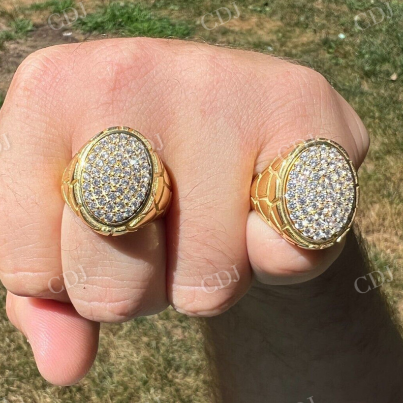 14K Solid Gold Pinky Ring For Men's  customdiamjewel   