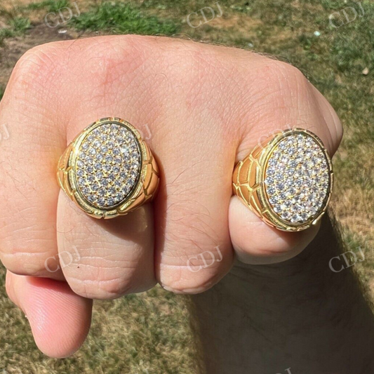 14K Solid Gold Pinky Ring For Men's  customdiamjewel   