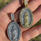 Virgin Mary Iced Baguette Diamond Pendant  customdiamjewel   
