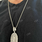 Virgin Mary Iced Baguette Diamond Pendant  customdiamjewel   