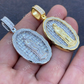 Virgin Mary Iced Baguette Diamond Pendant  customdiamjewel   