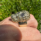 Men's Solid Gold Black Diamond Ring  customdiamjewel   