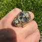 Men's Solid Gold Black Diamond Ring  customdiamjewel   