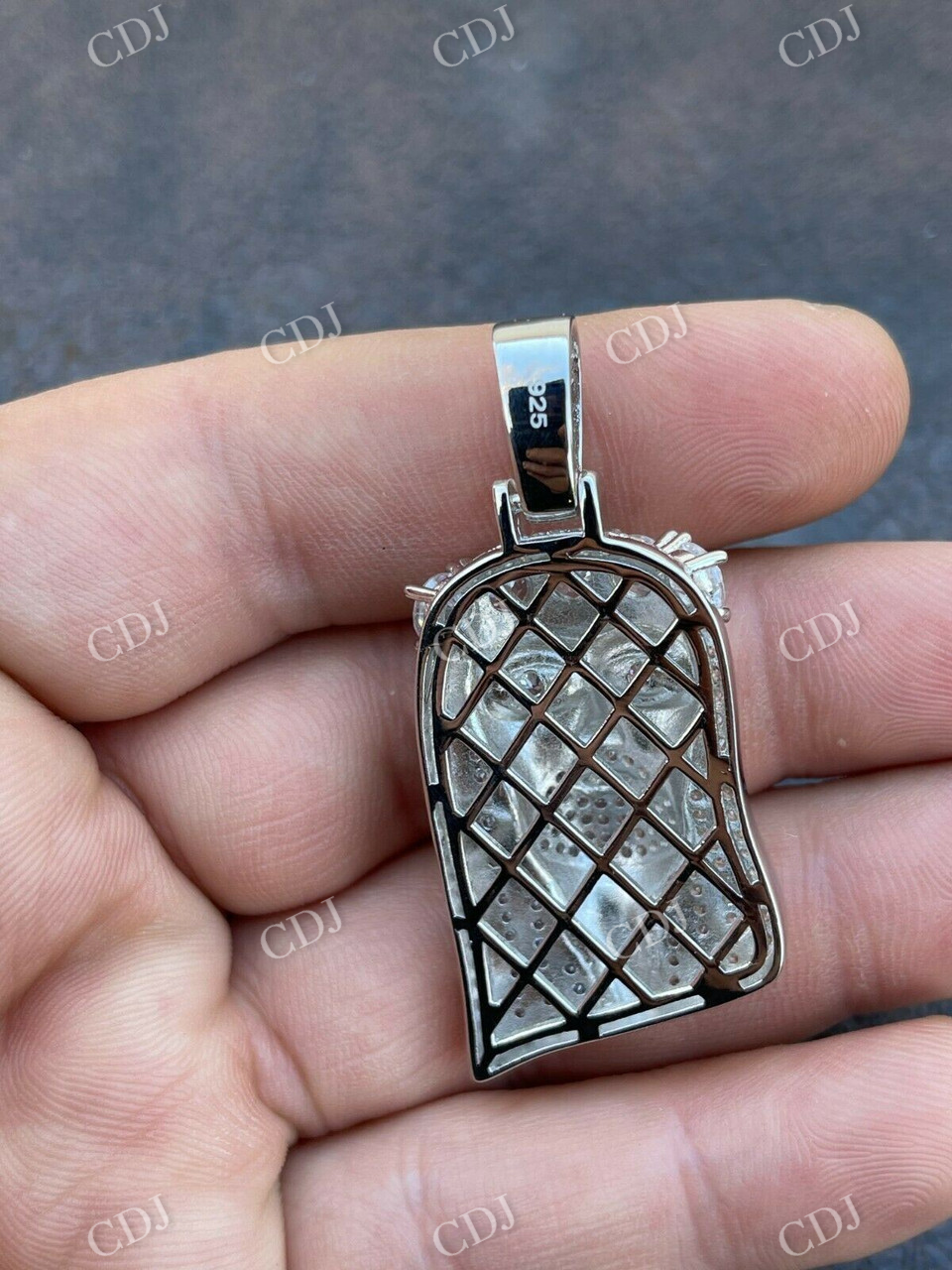 Jesus Piece Iced Out Diamond Pendant  customdiamjewel   