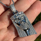 Jesus Piece Iced Out Diamond Pendant  customdiamjewel   