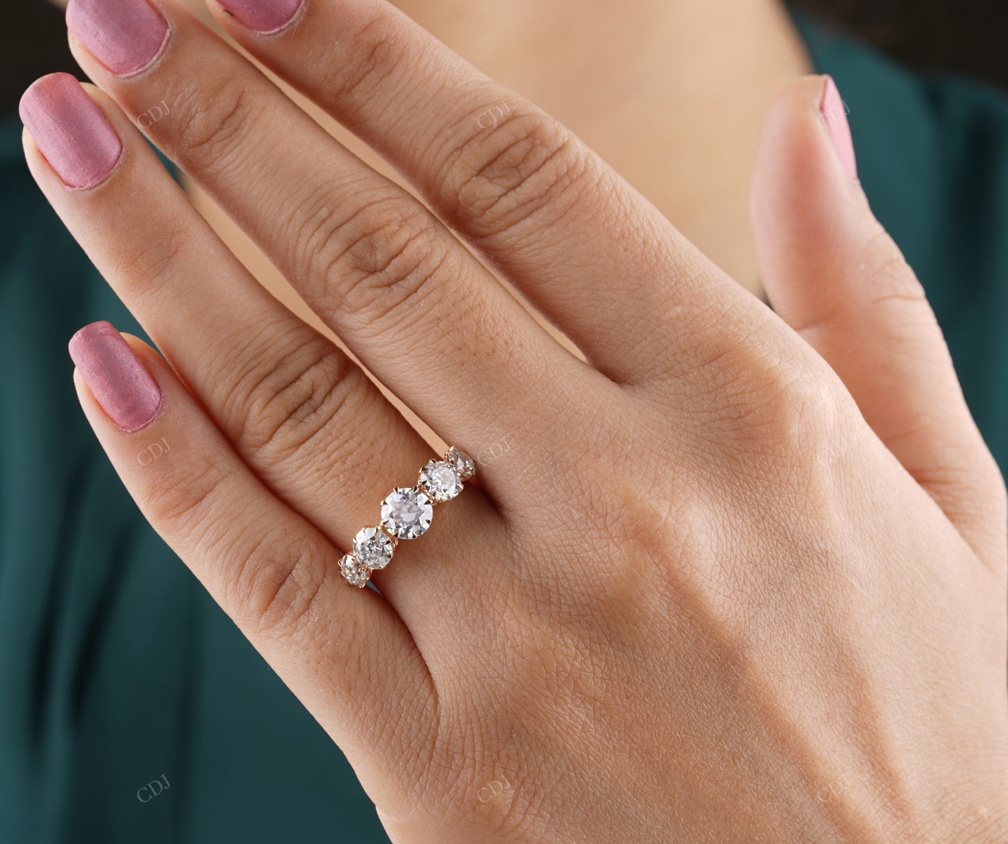Lab-Grown Diamond Five-Stone Ring