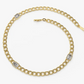 0.12CTW Moissanite Bezel Set Link Diamond Bracelet  customdiamjewel   