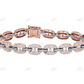 8MM VVS Moissanite Mariner Link Mens Bracelet