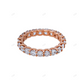 14K Rose Gold Silver Moissanite Stackable Ring hip hop jewelry customdiamjewel