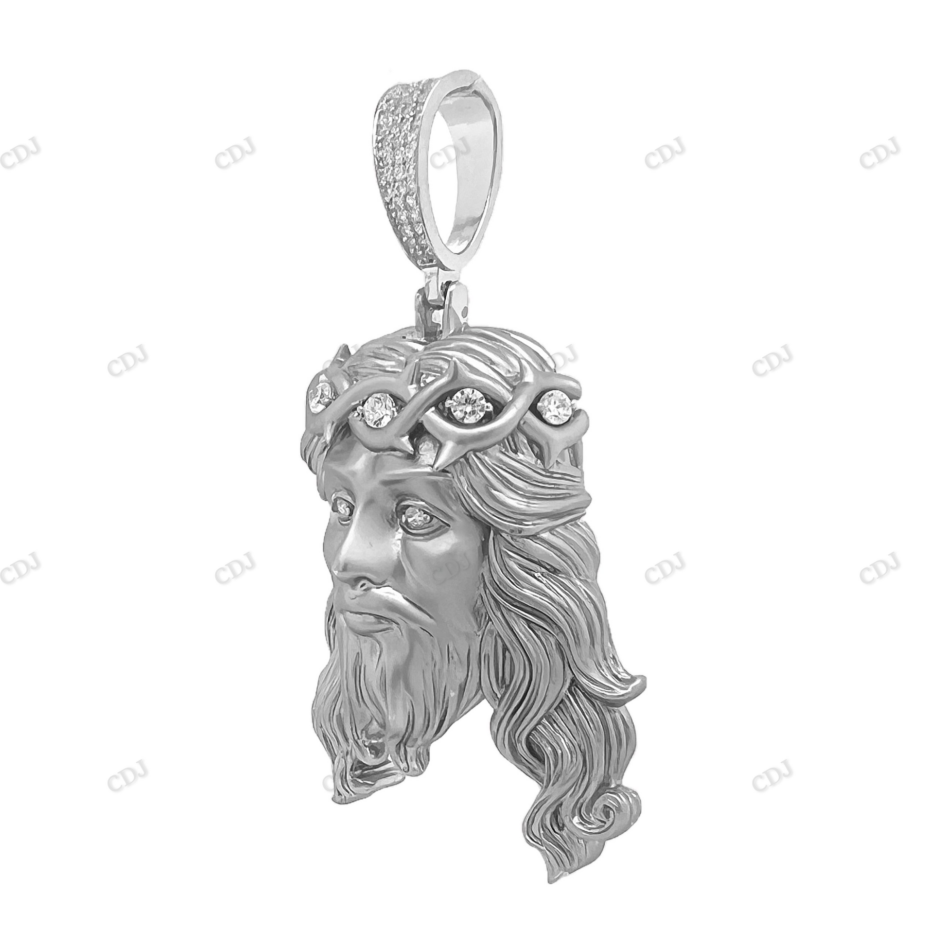 Custom Gold Plated Hip Hop Jesus Pendant hip hop jewelry CustomDiamJewel