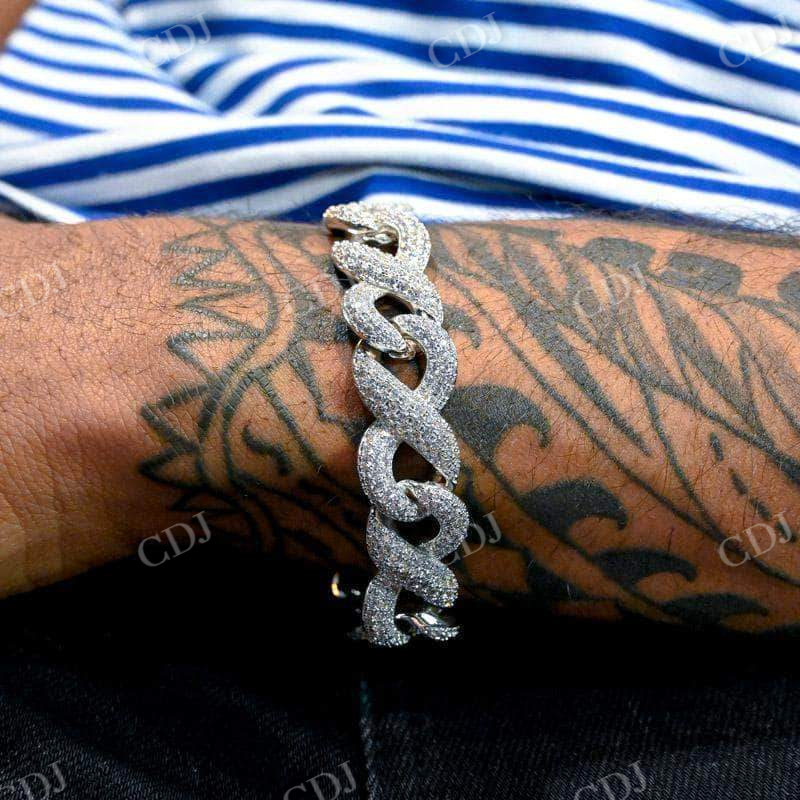 Infinity Cuban Link Bracelet And Chian In Gold For Men  customdiamjewel   