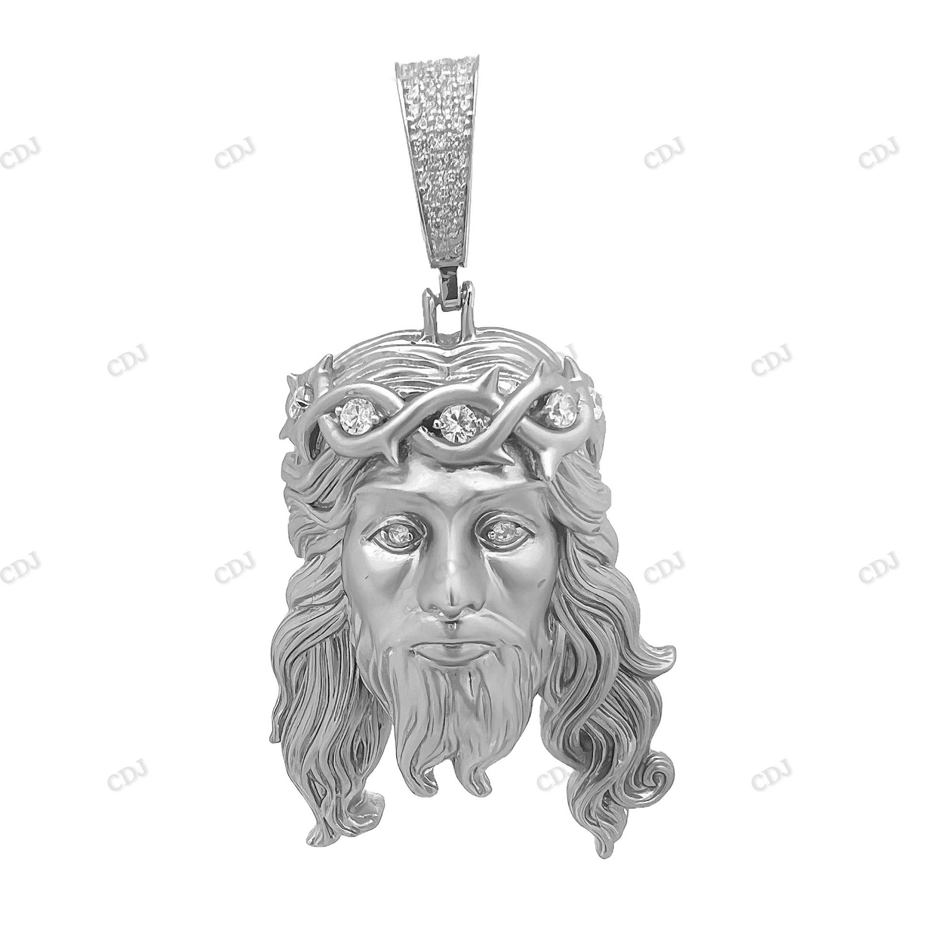 Custom Gold Plated Hip Hop Jesus Pendant hip hop jewelry CustomDiamJewel