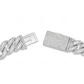 925 Sterling Silver VVS Moissanite Iced Out Round Cuban Bracelet CustomDiamJewel