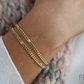 0.12CTW Moissanite Bezel Set Link Diamond Bracelet  customdiamjewel   