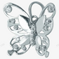 Sterling Silver Moissanite Butterfly Pendant hip hop jewelry CustomDiamJewel