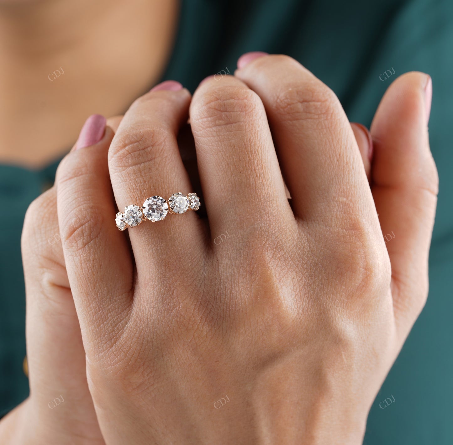 Lab-Grown Diamond Five-Stone Ring