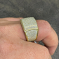 14k Gold Lab Grown Diamond Hip Hop Ring  customdiamjewel   