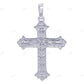 Jesus on Cross Crucifix Lab Grown Diamond Two-Tone Gold Pendant Hip Hop Pendent CustomDiamJewel
