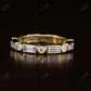 Alternative Baguette and Round Diamond Wedding Band  customdiamjewel   