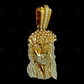 Custom Medium OG Kufi Moissanite Jesus Pendant hip hop jewelry CustomDiamJewel