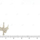 10K Yellow Gold Lab Grown Diamond Cross Pendant Hip Hop Pendent customdiamjewel