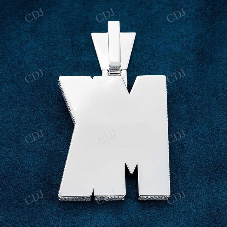 Initial Letter MK Custom Diamond Pendant  customdiamjewel   