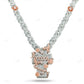 Two Tone Gold Plated Diamond Cross Pendant hip hop jewelry CustomDiamJewel
