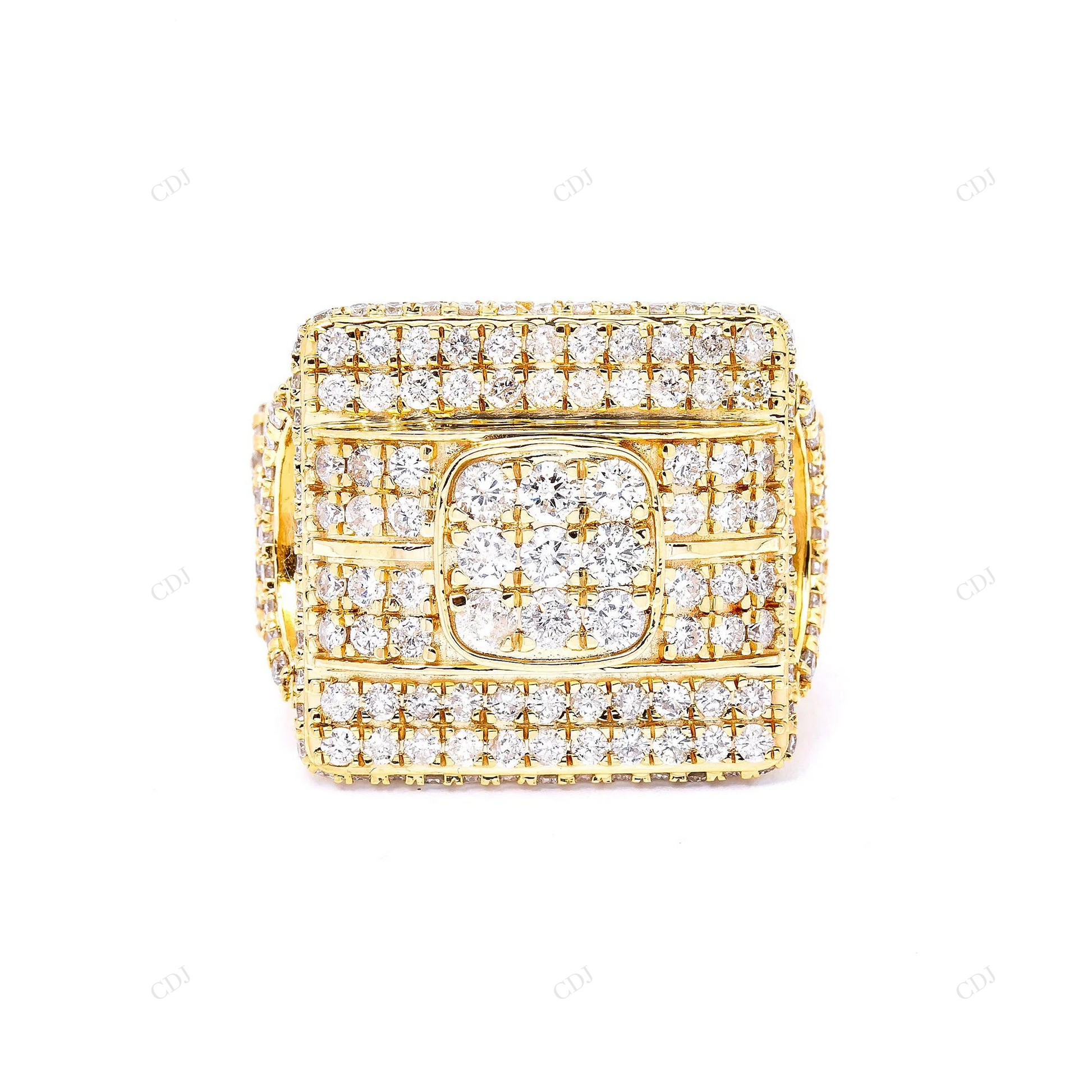 3.51 CTW Hip Hop Silver Moissanite Men's Ring hip hop jewelry customdiamjewel