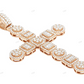 2.6 Inch Iced Out Moissanite Cross Pendant hip hop jewelry CustomDiamJewel