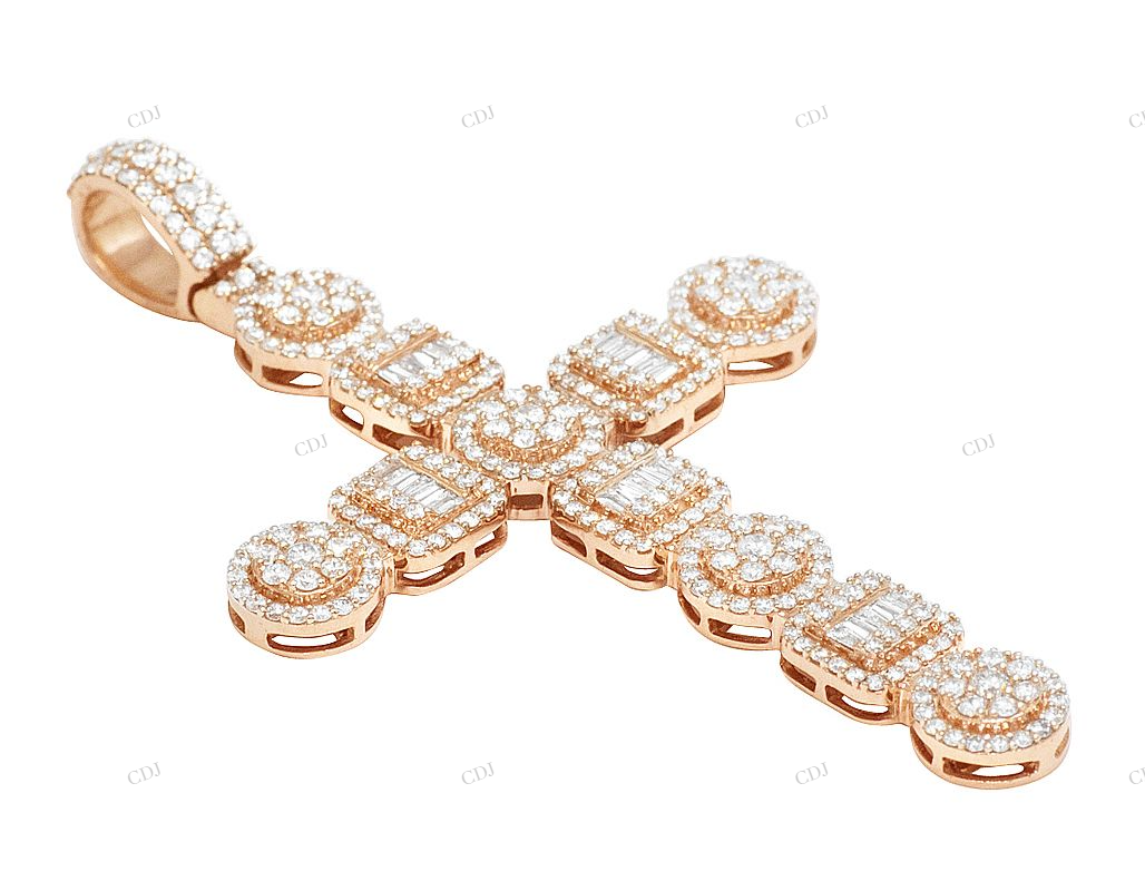2.6 Inch Iced Out Moissanite Cross Pendant hip hop jewelry CustomDiamJewel