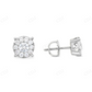 0.40CT Moissanite Diamond Cluster Earrings Stud earrings CustomDiamJewel