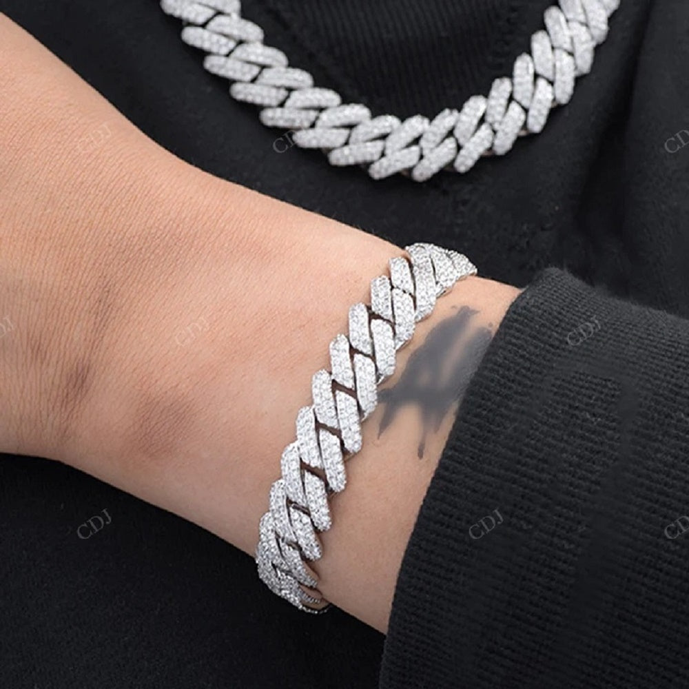 Full Ice Out Hip Hop Rapper Style Bracelet hip hop jewelry CustomDiamJewel