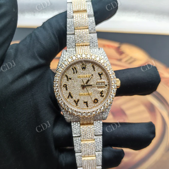 VVS Moissanite Rolex Iced Out Men's Watch customdiamjewel