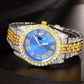 Luxury Time Piece Iced out Green Dial Roman Rolex Jubilee customdiamjewel
