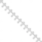 Elegant 14K White Gold Cross Bracelet hip hop jewelry CustomDiamJewel