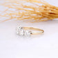 2.5CTW 5 Stone Two Tone Natural Diamond Wedding Band  customdiamjewel   