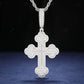 Luxurious Iced Out Baguette Cross Pendant For Mens hip hop jewelry CustomDiamJewel