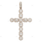 2.6 Inch Iced Out Moissanite Cross Pendant hip hop jewelry CustomDiamJewel