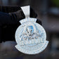 Customized Logo Fully Iced Out Diamond Hip Hop Pendant hip hop jewelry CustomDiamJewel   