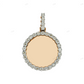 1.3 Inch Circle Picture Moissanite Pendant hip hop jewelry customdiamjewel