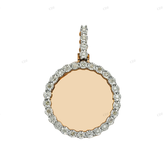 1.3 Inch Circle Picture Moissanite Pendant hip hop jewelry customdiamjewel