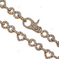 6.05 CTW 10MM Diamond Infinity Link Heart Chain hip hop jewelry CustomDiamJewel
