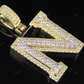 1.5CTW Solid Gold Real Diamond initial 'N' Letter Pendant CustomDiamJewel