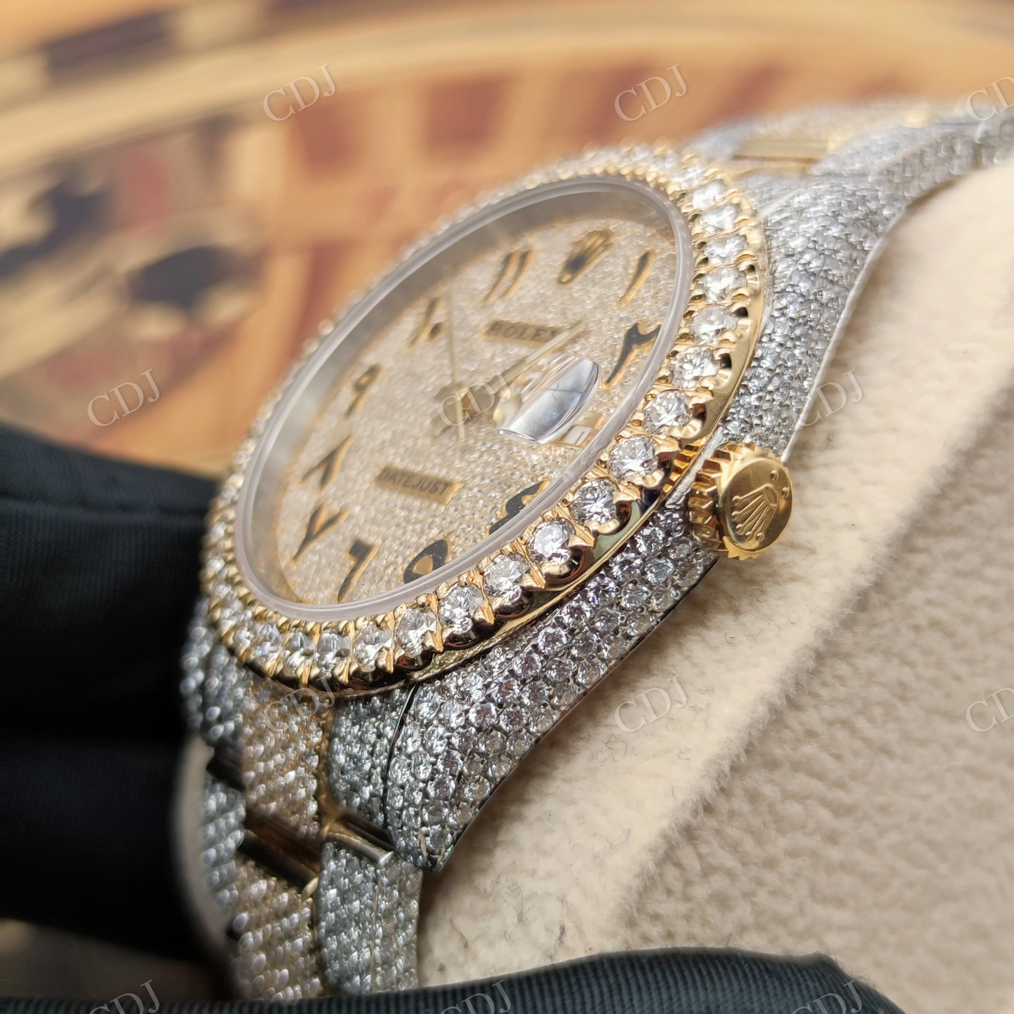 VVS Moissanite Rolex Iced Out Men's Watch customdiamjewel