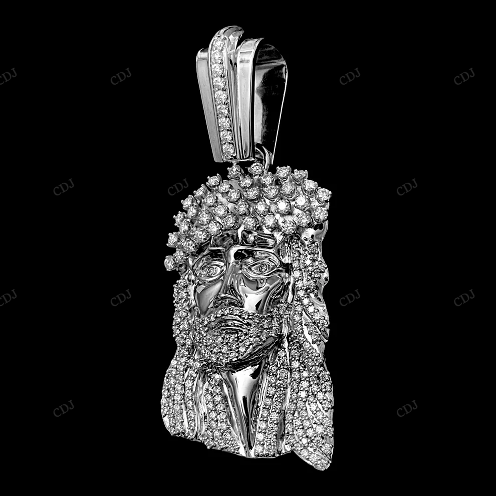 Custom Medium OG Kufi Moissanite Jesus Pendant hip hop jewelry CustomDiamJewel