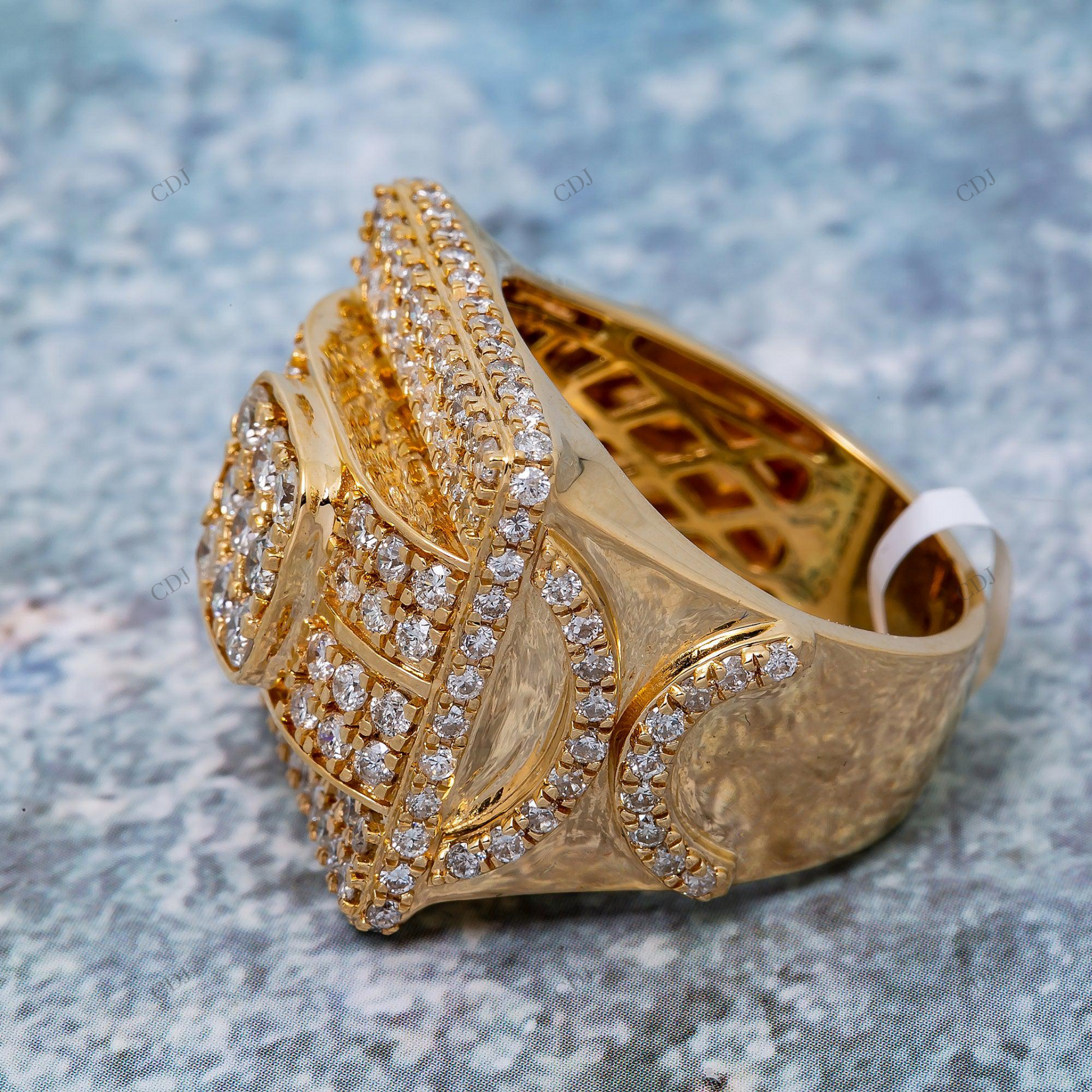3.51 CTW Hip Hop Silver Moissanite Men's Ring hip hop jewelry customdiamjewel