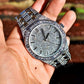 Hip Hop Moissanite Diamond Wrist Watch For Men customdiamjewel